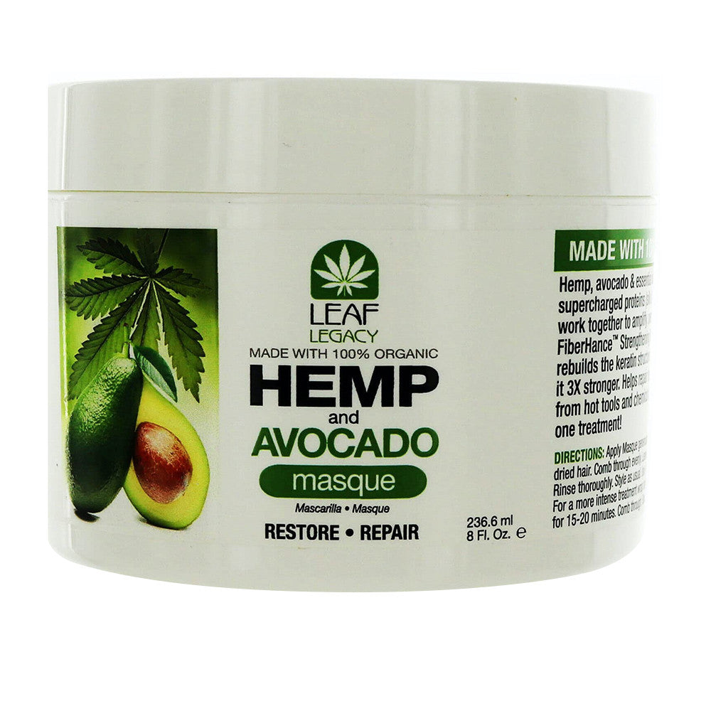 Fantasia Leaf Legacy Organic Hemp and Avocado Hair Masque, 8 Oz